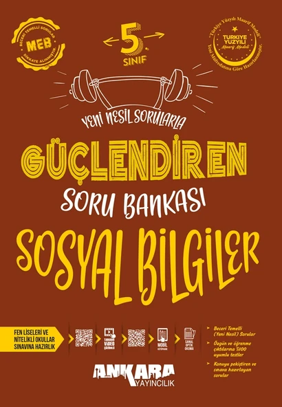 5.SINIF SOSYAL BİLGİLER GÜÇLENDİREN SORU BANKASI  ANKARA YAYIN ürün görseli 1