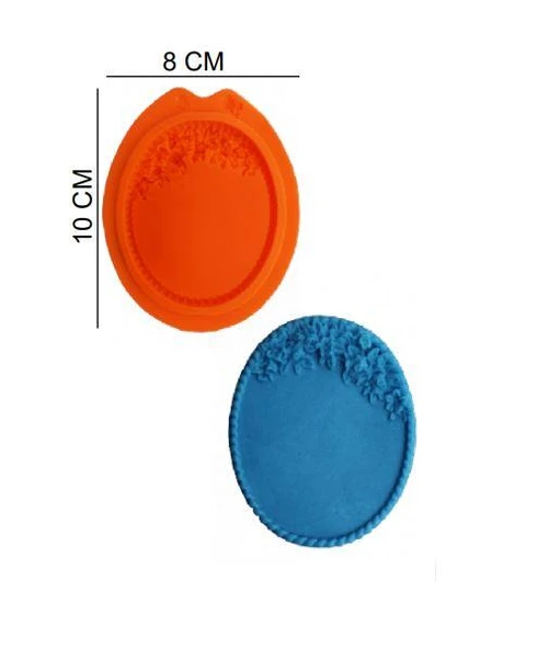 ŞEKER HAMUR KALIBI SİLİKON ÇERÇEVE YUVARLAK 8*10 CM ürün görseli 1