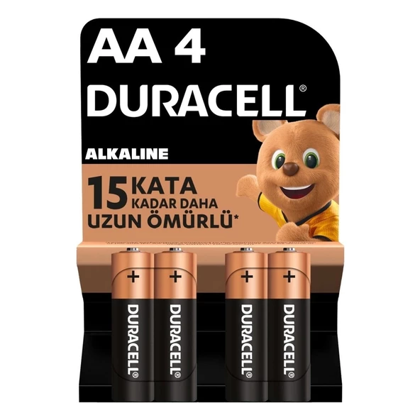 Duracell Alkalin Aa Kalem Pil 4 Adet Paket ürün görseli 1