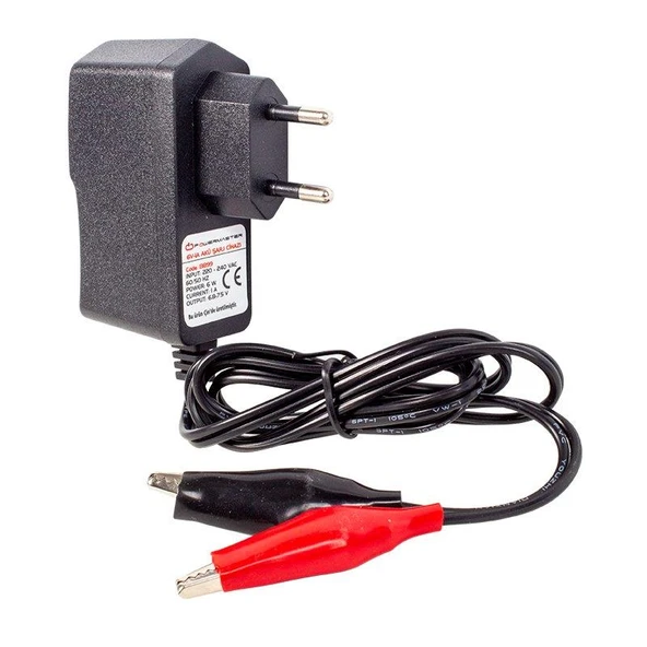 Powermaster 60100 6V-1A Akü Şarj Adaptörü ürün görseli 1