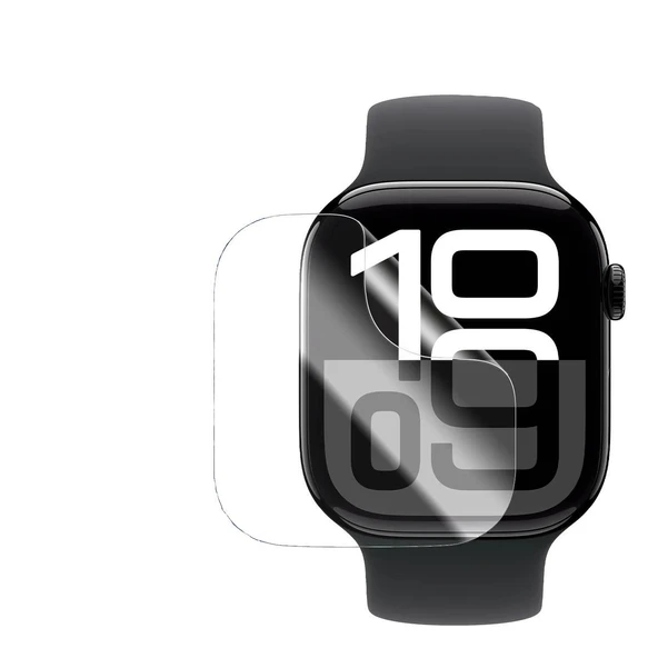 Apple Watch 10.Nesil 46mm Akıllı Saat ile Uyumlu Hidrojel Nano Film Ekran Koruyucu (2 Adet) ürün görseli 1