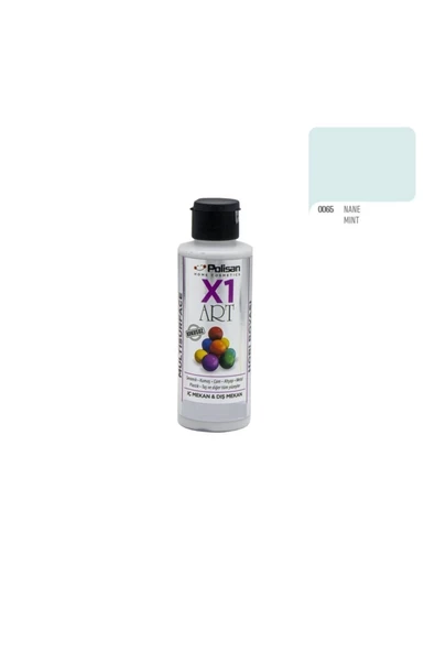 Polisan X1art Multisurface Hobi Boyası 120ml - 0065 Nane ürün görseli 1