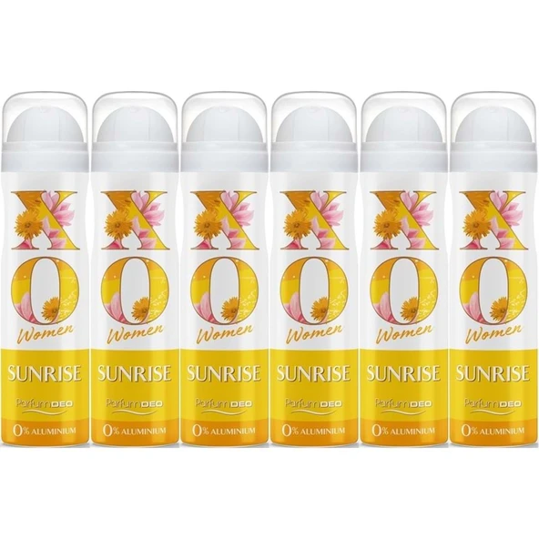 XO Deodorant 150ML Women-Kadın Sunrise (6 Lı Set) ürün görseli 1