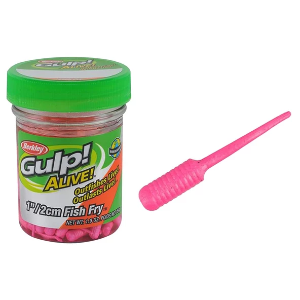 Berkley Gulp Alive Fish Fry 2cm LRF Silikonu  Pink ürün görseli 1