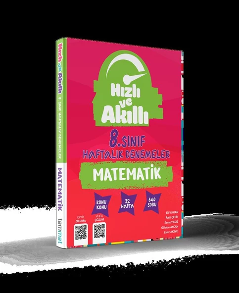 8. Sınıf Matematik Hızlı ve Akıllı Haftalık Deneme Tammat Yayıncılık ürün görseli 1